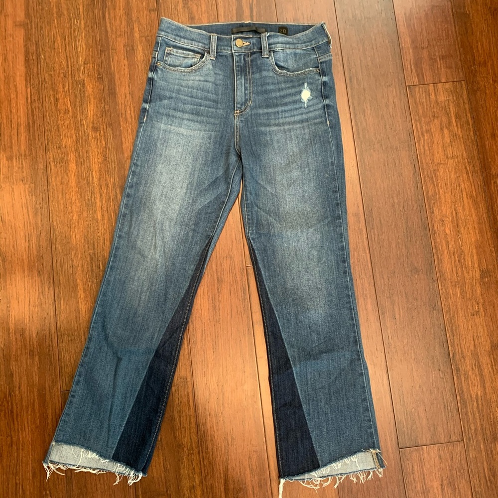 SP Black Label high waisted cropped flare jeans